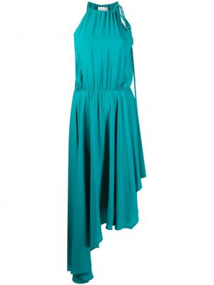 Asymetrické šaty bez rukávů Semicouture modré