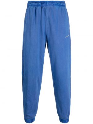 Едноцветни памучни спортни панталони Monochrome синьо