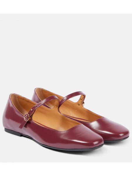 Læder mary jane pumps Tod's rød