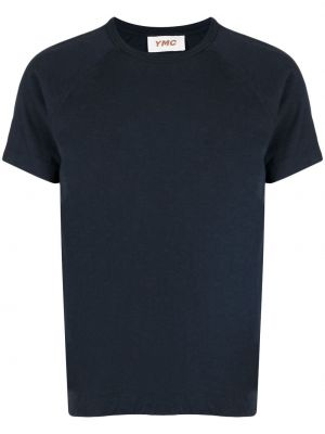 Памучна тениска Ymc синьо
