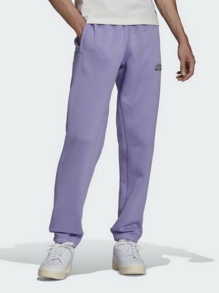 Спортивные штаны Adidas фиолетовые
