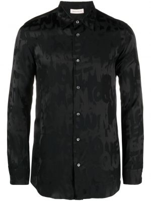 Žakardinė marškiniai Alexander Mcqueen juoda