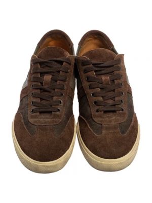 Sneakersy Burberry Vintage brązowe