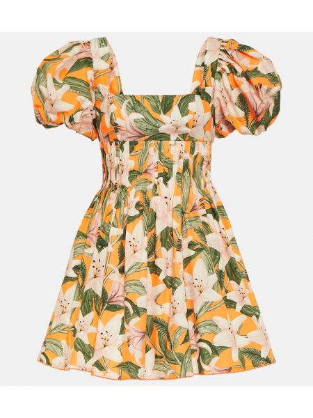Pamučna haljina s cvjetnim printom Agua By Agua Bendita