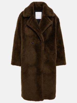 Cappotto di lana Yves Salomon marrone
