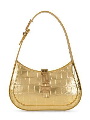 Δερμάτινη τσάντα ώμου Versace χρυσό