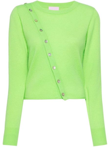 Kašmírový sveter Crush Cashmere zelená