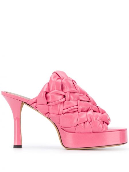 Sandale Bottega Veneta ružičasta