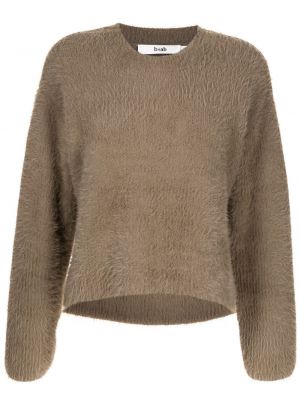 Плетен пуловер B+ab кафяво