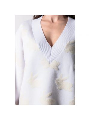 Suéter de tejido jacquard Jw Anderson blanco