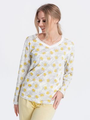 Piżama Edoti żółta