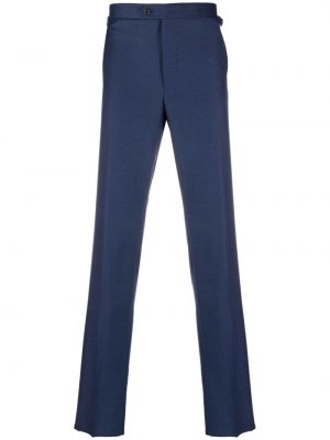 Pantalon droit en laine Fursac bleu