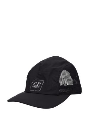 Tinklinis kepurė su snapeliu C.p. Company juoda