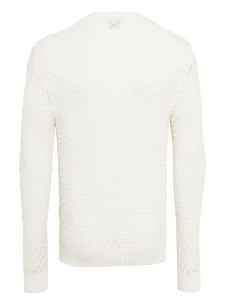 Sweter bawełniany Eleventy biały