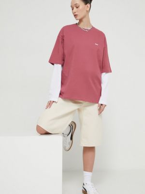 Bavlněné tričko Kaotiko růžové