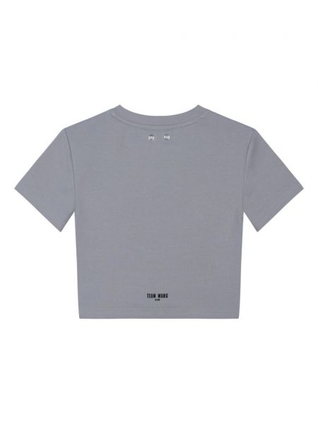 T-shirt mit print Team Wang Design grau