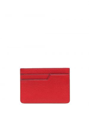 Kožená peněženka s potiskem Anya Hindmarch červená