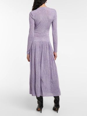 Midi šaty s potiskem Isabel Marant