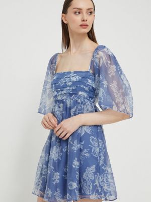 Mini šaty Abercrombie & Fitch modré