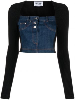 Crop top tricotate Moschino Jeans