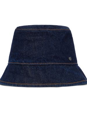 Джинсовая шапка Maison Michel, синяя
