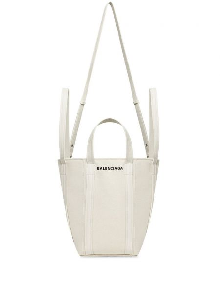 Τσάντα shopper Balenciaga λευκό