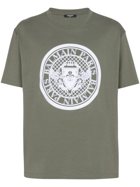 T-shirt aus baumwoll mit print Balmain