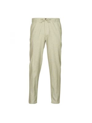 Pantaloni chino di lino Selected Homme beige