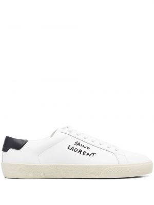 Hímzett sneakers Saint Laurent fehér