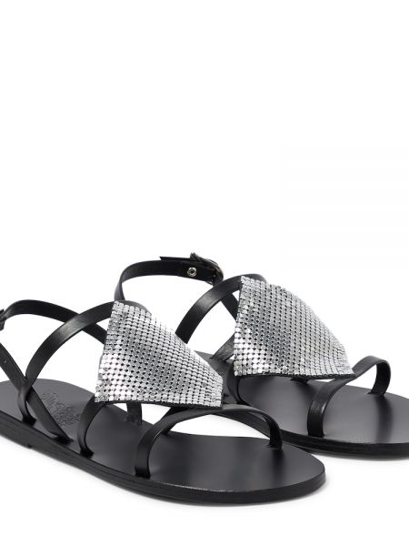 Sandale din piele Ancient Greek Sandals negru