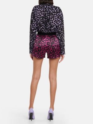 Pantaloni scurți cu imagine cu model leopard Tom Ford