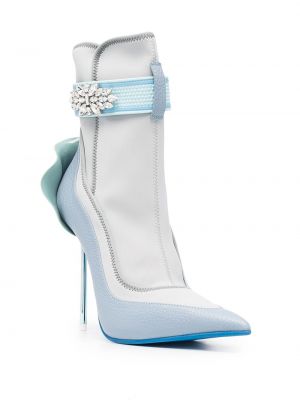 Ankle boots z kryształkami Le Silla niebieskie