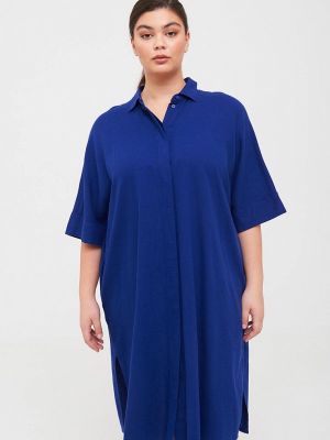 Платье-рубашка Samoon By Gerry Weber синее