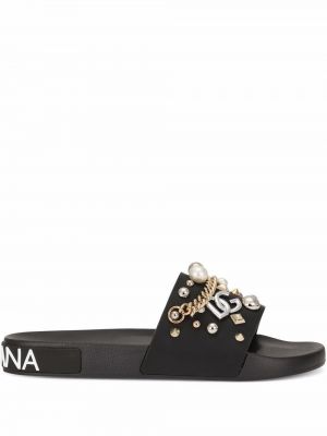 Sandali con borchie Dolce & Gabbana nero