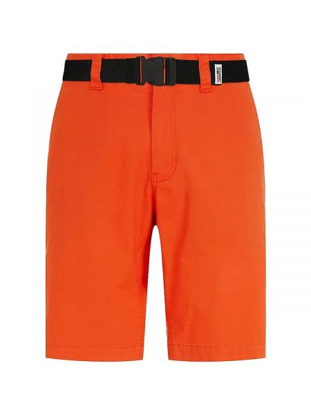 Kratke traper hlače Tommy Jeans narančasta