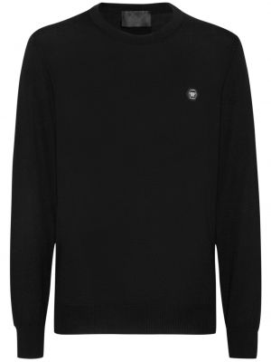 Pull en tricot Philipp Plein noir