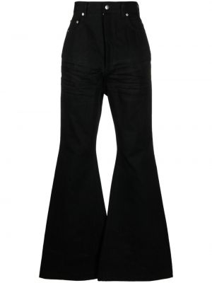Jeans bootcut en coton large Rick Owens noir