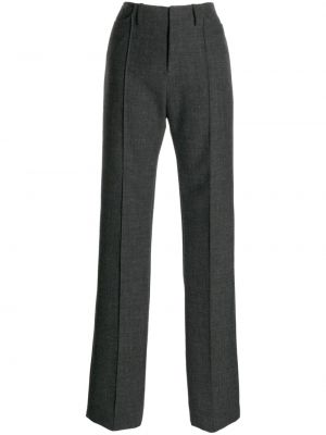 Vlněné rovné kalhoty Meryll Rogge šedé