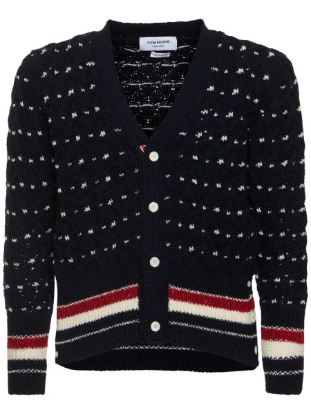 Klassisk cardigan Thom Browne blå