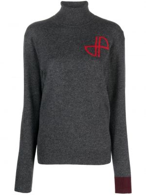 Pull col rond Patou gris