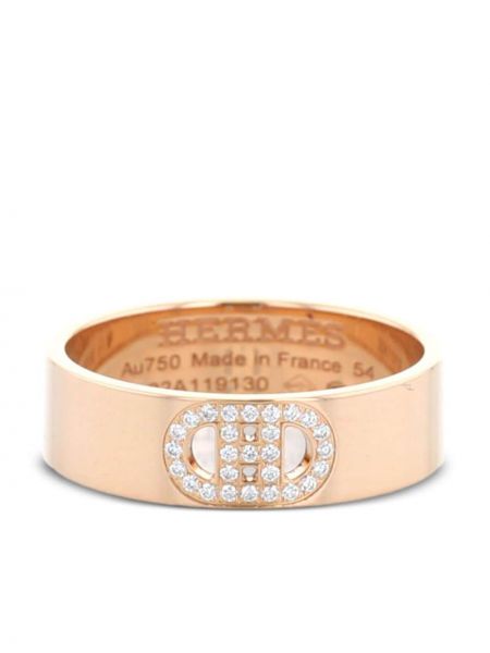 Z růžového zlata prsten Hermès Pre-owned