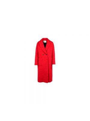 Płaszcz z kieszeniami Ba&sh czerwony