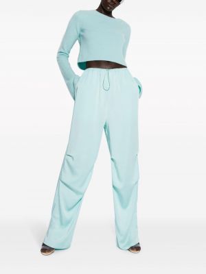 Satynowe spodnie sportowe Lapointe niebieskie