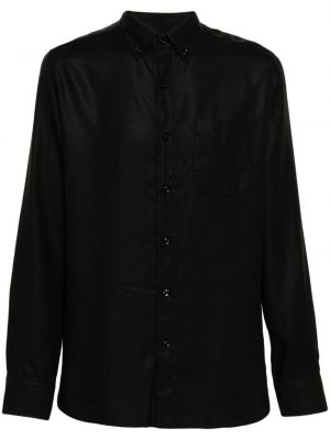 Košile z lyocellu Tom Ford černá