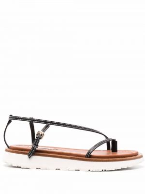Skinny sandale ohne absatz Zimmermann schwarz