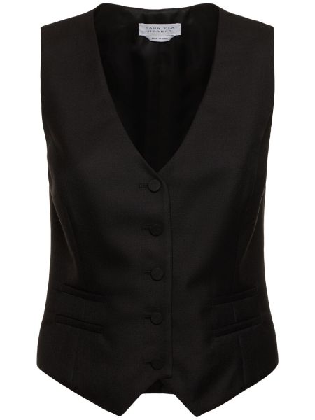 Ull vest Gabriela Hearst svart