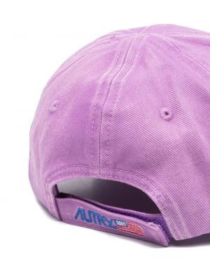 Siuvinėtas kepurė su snapeliu Autry violetinė