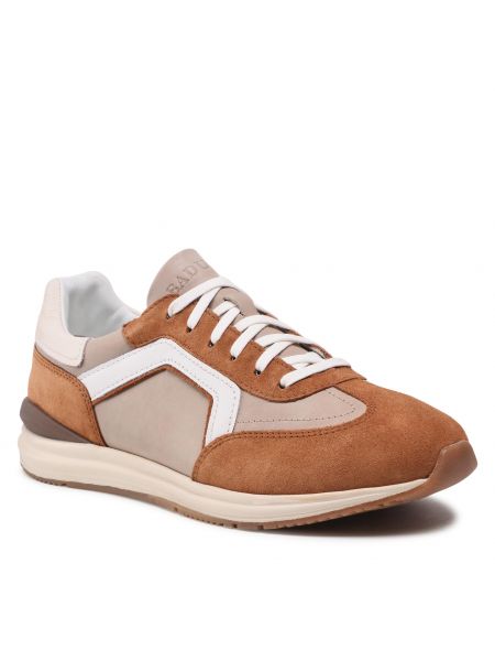 Sneakersy skórzane Badura