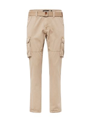 „cargo“ stiliaus kelnės Indicode Jeans smėlinė