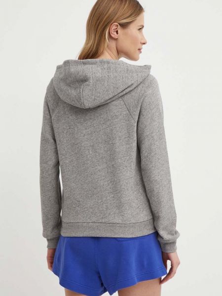 Melange kapucnis pamut pulóver Polo Ralph Lauren szürke